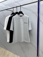 Louis Vuitton 路易威登 2025Fw春夏新品圆领打底外穿T恤，立体感Logo微廓形半袖，活性纯棉打底T恤，棉，手感面糯有骨感，柔而有韧性。工艺处理
