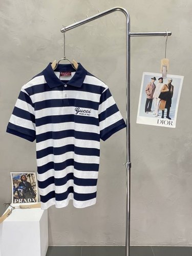 gucci古驰独家专供新款原单男士休闲短袖 高端定制 高端版本 时尚百搭爆款进口面料 手感超柔软细腻 穿着亲肤舒适 高端精品 代工厂P精细做工 上身非常赞 男士