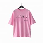 实拍细节图+细节图 巴黎世家Balenciaga 模糊阴影Logo短袖 巴黎世家模糊短袖 23年新主麦上身 印花采用康丽直喷丝网印花工艺区别市场面料采用32S2