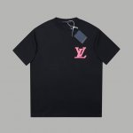 LV 25Ss早春新款 立体厚板Lv字母短袖 轻奢主义 男女日常通勤穿搭必备单品 正确版本 欢迎对比 详细特征 320克 % 纯棉双纱汗布面料 同缸定染特种加粗