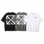 1117# Off-White纯棉260G重磅发光花卉箭头Off印花短袖T恤 黑色 白色 S M L Xl