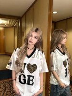 Saint Laurent圣罗兰Vogue限定中古网眼球衣短袖 超级重工美式复古Look太太太出片了 ysl球衣谁穿谁是纯情女高 少女感满满 全身重工刺绣太高级