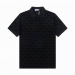 120 迪奥 Dior 2025∽新款高品质翻领Polo衫，植绒印花 高瑞精品Logo扣子，做工精致，官网同步，时尚百搭 颜色：白色 黑色 码数：M-3Xl