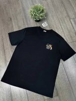Loewe短袖T恤 工艺：刺绣 颜色：黑色 灰色 码数：S～Xl 面料：精梳紧密棉盖棉280G 柔顺手感，做工细致。男女同款宽松版型！