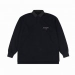 Balenciaga 巴黎世家 格纹领长袖Polo 定染的280克小毛圈棉 胸口的小标是进口机百灵达刺绣丝网厚版印花 开模贝壳扣细节拉满 宽松版型一刀未改 Si
