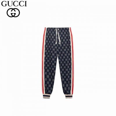 gucci 古驰 经典满印提花Logo套装长裤 纯棉高品质面料、特别手感、超级质感 舒适柔软透气 休闲宽松版型 潮流男女同款 长裤颜色： 黑色码数： Xs Ｓ