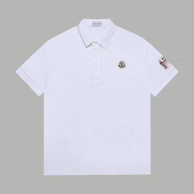 顶级版本 区别通货 款式：蒙口Moncler贴布Logo立领polo 颜色：图片色 尺码：S-Xxl 面料：高克重提花精梳棉 辅料：全套定制辅料 无性别区分 男