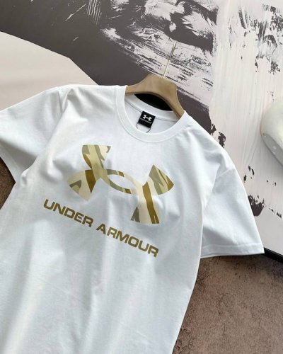 官网同款 Under Armour 安德玛 露营 Camping系列 舒适柔软速干短袖T恤 男女同款 双面液氨面料升级，采用日本液氨丝光工艺双面处理 液氨技术能