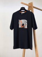 p270 hermèS 爱马仕 2025Ss春夏新品 男士高级休闲短Tee，标志性设计衔元素，亮眼时髦，品质感档次感都足够出色。不需要过多Logo，懂的人自然明