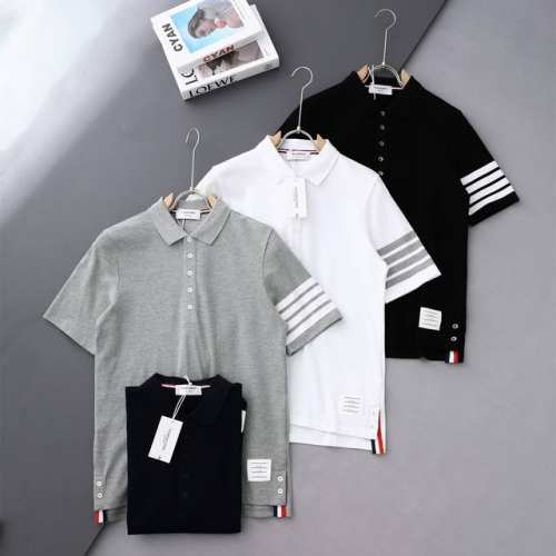 原单贸易正品 Thom Browne 汤姆布朗色织经典四条杠Polo衫， 官网款，款号Bln8236，Tb经典之作，成功人士标配，低调奢华有内涵，客供官方定制面