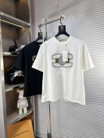gucc*古奇 Ss25早春新款短袖T恤，冰潮棉系列越洗越柔软 官W1-1克重260 高版本 顶级图案Logo，帅气时尚，简约百搭款。不仅挺括，保持潮流的廓形，