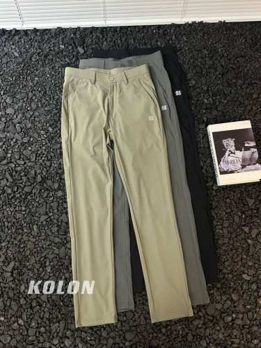 Kolon Sport 可隆 专业户外休闲男士户外直筒修型透气长裤 应季轻薄丝滑长裤，优选版型，无敌好长裤！！定制冰丝涤纶锦纶符合年面料，爽滑柔软同时透气舒适！