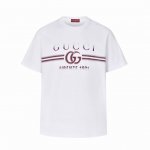 独家供应 Guc 24Ss 红漆Gg印花短袖 原4,400购买，面料采用定织定染230G双纱面料再做水洗食毛，领口螺纹同缸定染无色差。前幅红色双G Firenz