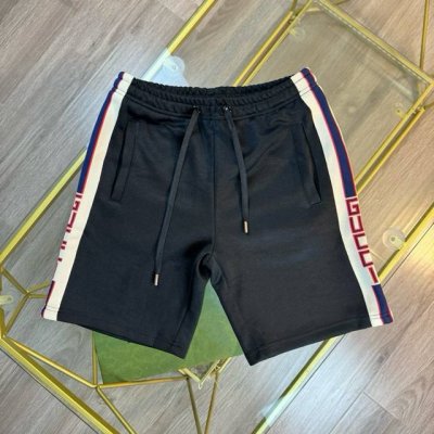 顶级代购版本★Gucci古驰 顶级品质 Fw经典拼接织带字母休闲短裤 经典织带带Gucci品牌字母定织，定织的对版织带，裤腿两侧拼接工艺 全套定制配套辅料，裤腰