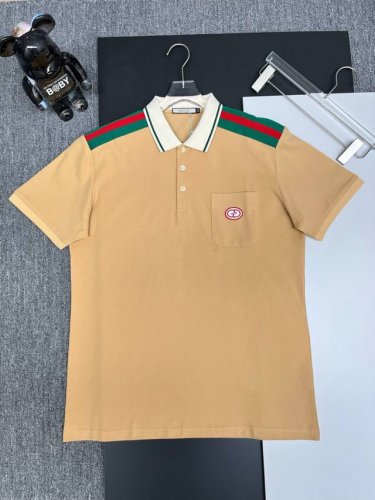 GuccⅠ 古驰 口袋刺绣新款polo衫 原版面料 原版订制辅料 官方同款 采用210克丝光珠地棉，定制 同缸染面料 手感非常舒服爽滑 版型挺阔有型 一线品牌代