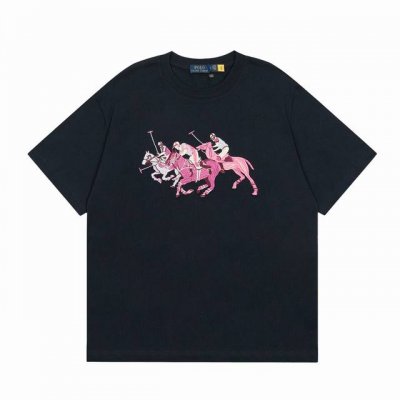 顶级品质 拉夫劳伦Ralph Lauren新款重工刺绣男女同款情侣短袖 这两年拉夫劳伦风好大！审美真的有大大提高大马刺绣点缀就很好看，搭配短裤和阔腿裤无论怎么搭