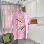 Loew*罗意威 2025春夏新款 个性字母Logo印花 定制面料300G 短袖T恤 男女同款 尺码：S M L Xl Xxl 五个码 颜色：黑色 白色 粉红色