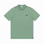 Celine 赛琳 2025新款 凯旋门Logo刺绣 男女同款 休闲polo衫 定制珠地棉面料 进口田岛机刺绣工艺 领标吊牌主唛三标齐全 颜色：墨绿色 尺码：M