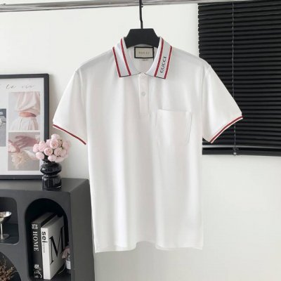 款号 M162 guccl古驰Logo polo短袖 logo标识精致 原版面料 官方同款 polot恤 此款polo衫选用客供进口230G纯棉100%密织珠地