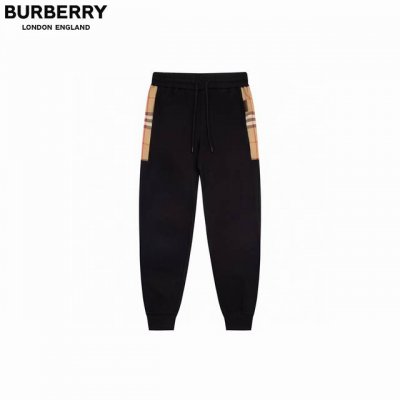 burberry 巴宝莉 侧边网格线条长裤 纯棉高品质面料 特别手感 超级质感 舒适柔软透气 休闲宽松版型 潮流男女同款 长裤颜色 黑色码数 Xs L