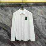 Loewe 罗意威 2025春夏新款长袖 衬衫 衬衣，高端版本！专柜定制面料 透气舒适度高，细节无可挑剔，品牌元素设计理念，体现高品质。手感细腻柔软！呈现休闲裁