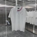 鸟牌 2025春夏新款 手绘泼墨 经典款式 潮流必备 定制面料 上身超舒服 男女同款 S M L Xl Xxl 五个码 黑色 白色