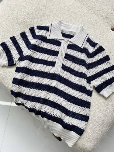 罗纹条纹，加入镂空移针肌理 25023#