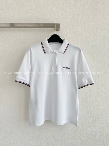爆款现货 Polo领短袖T恤 颜色：白色 尺码：S M L M*Tx