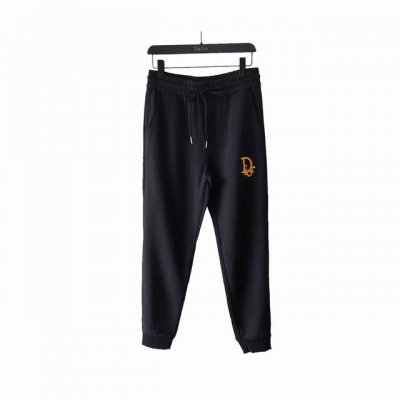 实拍细节图+尺码表 Dior 迪奥 经典字母金色刺绣 Logo标识休闲长裤 高品质双层复合面料 、特别手感、超级质感 舒适柔软透气 休闲宽松版型 潮流男女同款