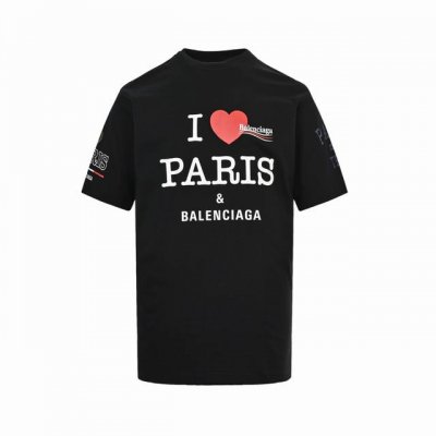 balenciaga 巴黎世家 25Ss 情人节系列爱心字母印花短袖 采用 %棉质面料制作 前后字母印花图案 两色可选 Size:0-3
