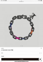 Lv路易威黑色竹节彩钻手链 配专柜全套包装 paradise Chain 手链令粗犷链环紧密相扣，其间点缀珐琅和玻璃的浓郁色调，展现肌理和色彩的瞩目交汇。链环的