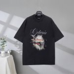 b132# 市场顶级品质 Balenciaga 巴黎世家2025Ss 威尼斯小镇夜景印花短袖T恤 印花采用进口椭圆机直喷工艺 市场顶级的质量 官网品质 罗纹定织