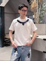 Lv 路易威登 2025年春夏新品上新 三标齐全 丝光棉圆领短袖T恤 好货不用过多介绍 看细节 专柜码数：M-Xxxl 175 140建议L