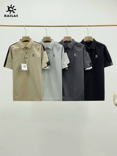 凯乐石Kallas夏季新品男士翻领速干吸湿运动抗菌Polo衫 立体切割剪裁 经典Polo领三粒扣开襟 工装风设计，打破常规翻领，穿出不一样的感觉！特定凉感科技面