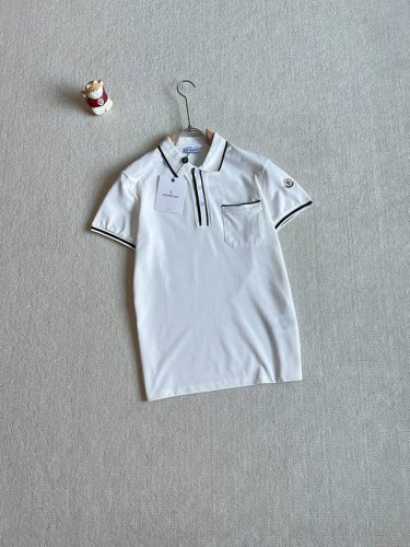 报单款号05143 掌柜力荐 众多明星同款 moncler 盟可睐 蒙口 官网同步上新 织带标识印花翻领polo衫 采用原版Zp一致定制索罗娜双珠地面料 螺纹同