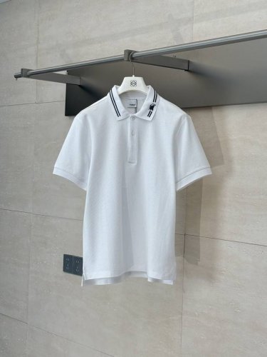 burberry* 巴宝莉 25Ss新款战马提花翻领珠地棉短袖Polo衫 Size：M L Xl Xxl