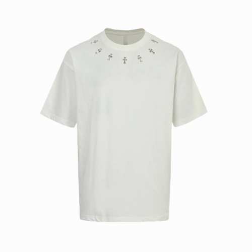 chrome Hearts 克罗心 胸口银饰十字架短袖 采用直喷进口机器印花 五金辅料均开磨定制 正确配置 黑色2025克罗心正品包装 280克定制定染双纱棉