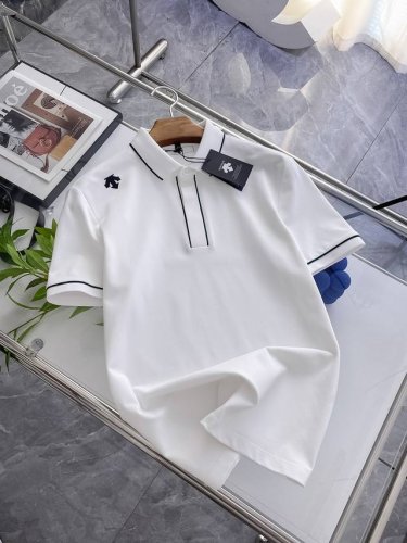 迪桑特25Ss新款春夏短袖翻领T恤Polo，最高版本客供定制高端朱地面料简单时尚款，拼色螺纹超级好看！经典Logo简单大方的款式！满满的高级感，四季可穿。简欧风