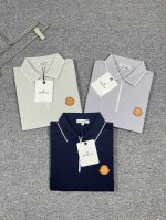 蒙口~2025春夏新品！官网同步有售，休闲经典翻领短袖Polo衫，独特设计魅力，非常高端，简约不简单，成衣新典范！面料精选独特珠地棉面料，手感光滑柔软，有质感，