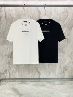 巴黎世家2025夏季新款短袖T恤，特色的刺绣工艺，个性艺术系列全网独家首发 百搭款细节处理完美240克纯棉面料十分精致 原版面料 网红明星同款高版本 高品质手感