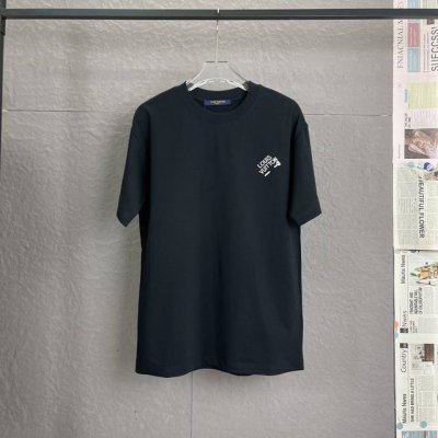 A47 louis Vuitton路易威登Lv 300高克重 高端刺绣工艺 宽松版型 男女同款 独家专供新款原单休闲短袖 高端定制 高版本 时尚百搭爆款 进口面