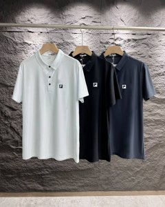 100 尺码L-5Xl 严选好货！斐乐新款男士翻领无痕冰丝短袖Polo衫！高端牛奶丝锦氨混纺面料，爽滑亲肤，悬垂透气，舒适感非常好！胸前高温压烫Logo，领子撞
