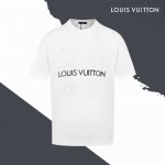 款号Sl111 lv路易威登Logo珍珠烫钻字母胶印圆领短袖 印花 烫钻珍珠 官网买的样衣回来打的板 原色原版1:1 市场发这么低不发这个价格p没办法 情侣同款