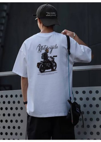 260G重磅纯棉 The North Face 北面 Tnf复古美式机车风 摩托车 短袖T恤 男女同款 半袖 情侣款 面料工艺： 1.260G重磅纯棉，100%