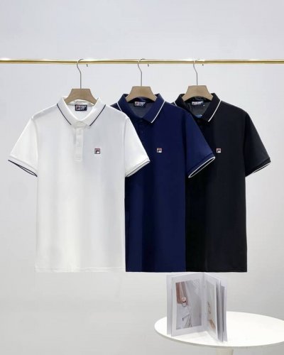 顶级版本Fila斐乐男子短袖Polo衫2025夏新款针织休闲翻领运动T恤上衣男 Zp打版！百分百还原！ 至今为止最为喜欢的一款Polo！ 非常爆的爆款，现货发售