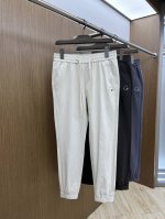 mon 高端定制、2025早春薄款最新款休闲裤 柜台同步发售 小脚版型，进口固色面料 原版定制复刻 客供五金辅料 原单品质 重工洗水 做工走线精细 上身绝佳！优