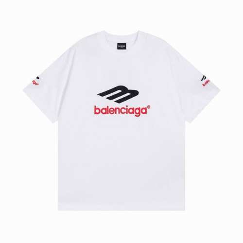 P90#M002 刺绣版本 顶级版本 Balenciaga 官网品质 巴黎新款经典3M字母大Logo图标刺绣短袖T恤 Os版型 宽松落肩 男女同款 面料：280