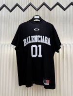 巴黎世家Balenciaga 篮球系列短袖 正品开版-实体柜台-顶奢品质 秒杀市面一切版 定制雅韵潮棉平纹绸 质感卓越 舒适贴肤 以经典黑白交织 前幅饰以Bal