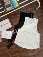 运动健身背心天花板！经典必撸款Lululemon年夏季无袖坎肩式背心 男士修身材健身衣Lm3Czvs 规格：一盒2件 黑色 白色 尺寸：M-Xxl 运动健身背心