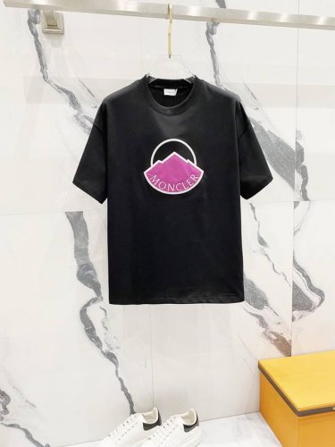 隔天到 Moncler 蒙口 260克圆领短袖T恤 经典拼接贴布大标刺绣字母Logo 官方同步 高版本 高品质 时尚个性 百搭潮流 纯原品质 原版面料 吊牌 领